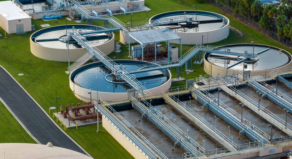 Water treatment infrastructure representing Texas Water Fund investment in water and wastewater systems across the state.